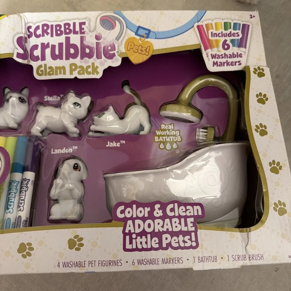 Crayola Scribble Scrubbie Pets Kit - 4 Pets BRAND NEW